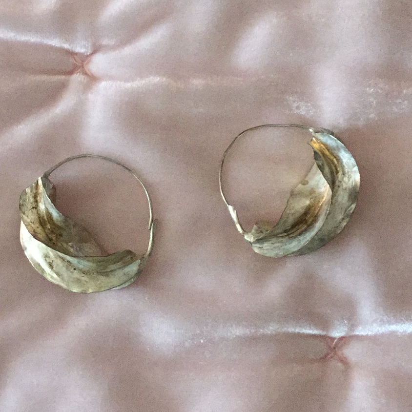 Twisted Leaf Hoops